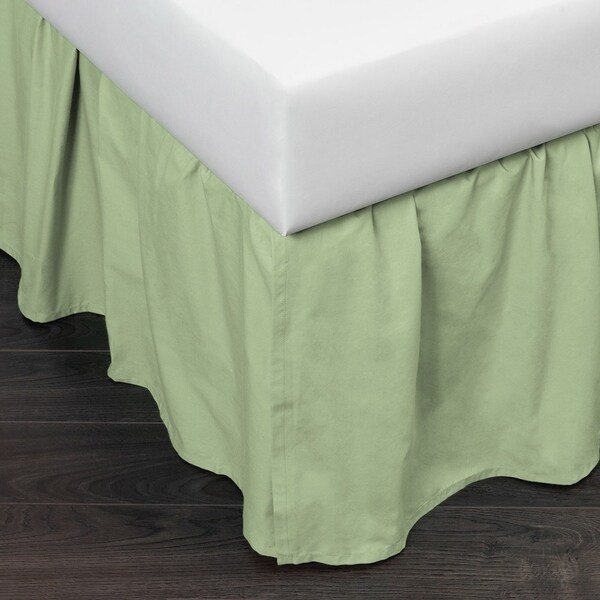 Amazon.com: Tailored Velvet Bed Skirt with Split Corner 21 inch Drop Full,  Grey Modern Dust Ruffle, High-End : Home & Kitchen